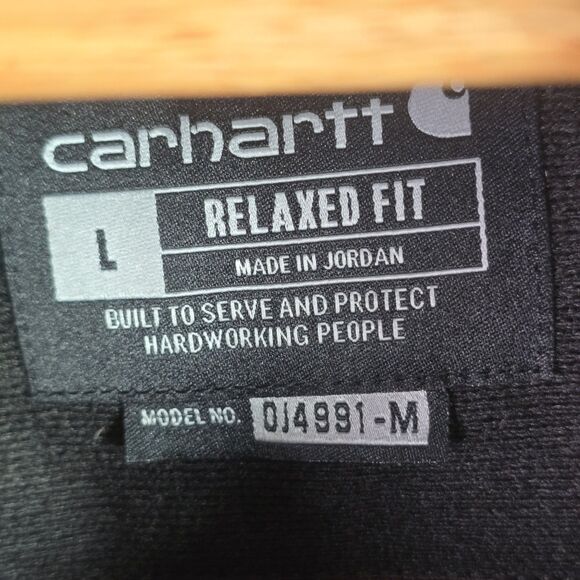 Carhartt Sherpa Fleece Pullover Large Rust Brown Quarter Snap OJ4991 Fall - Picture 3 of 16